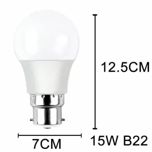 5 PCS 220V 15W LED Radar Sensor Motion Bulb E27 B22 | Smart Security Light Globe Bulb