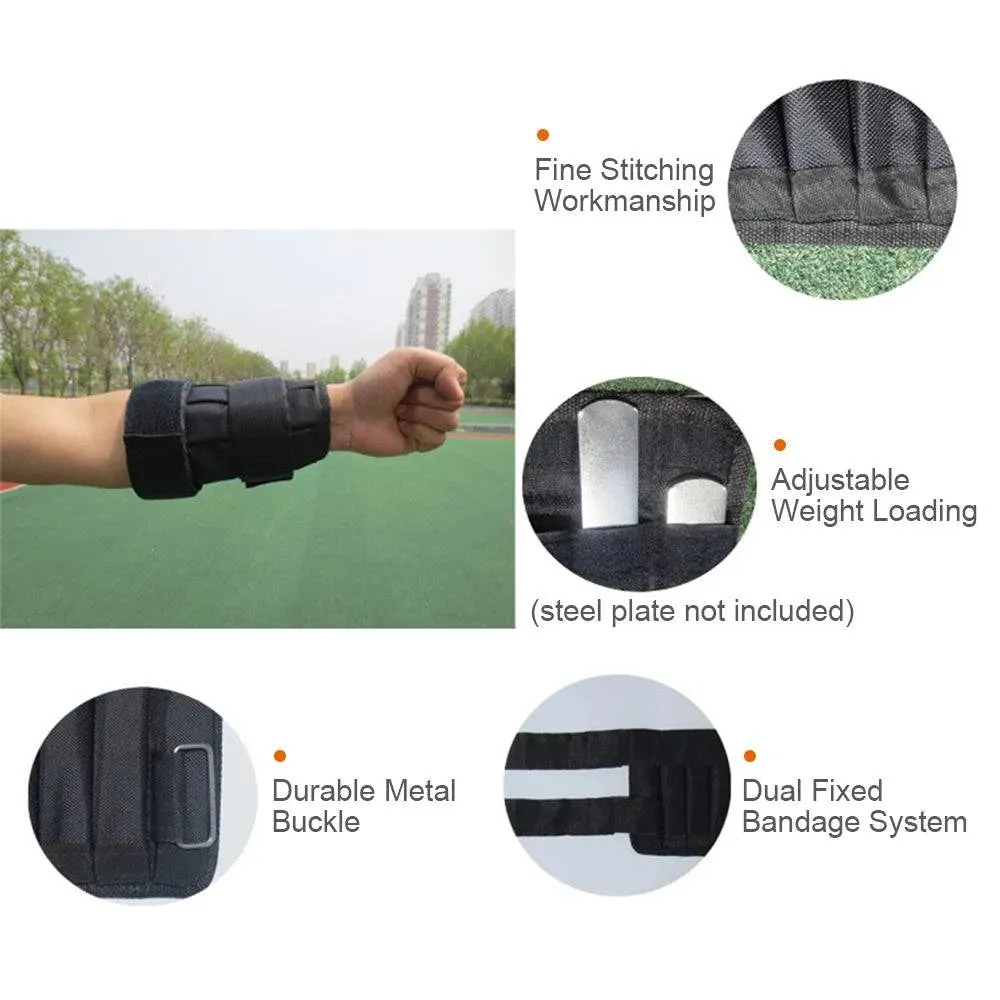 5/10kg Max Loading Adjustable Ankle Wrist Weighted Oxford Ankle Wrist Weight Exercise Weight Wraps Strength Training Fitness Gym