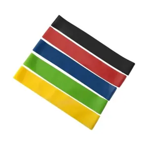 5pcs Yoga Tension Belt Fitness Elastic Belt Resistance Belt Squat Butt Aids Tension Ring Stretching Exercise Belt