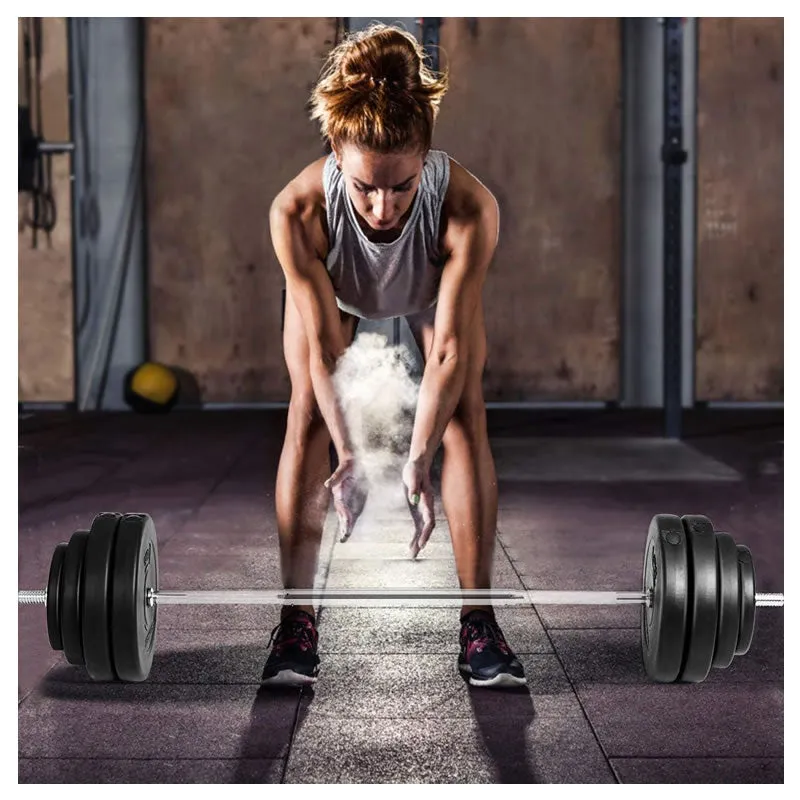 60Kg Home Exercise Adjustable Barbell Weight Lifting Bar -183749