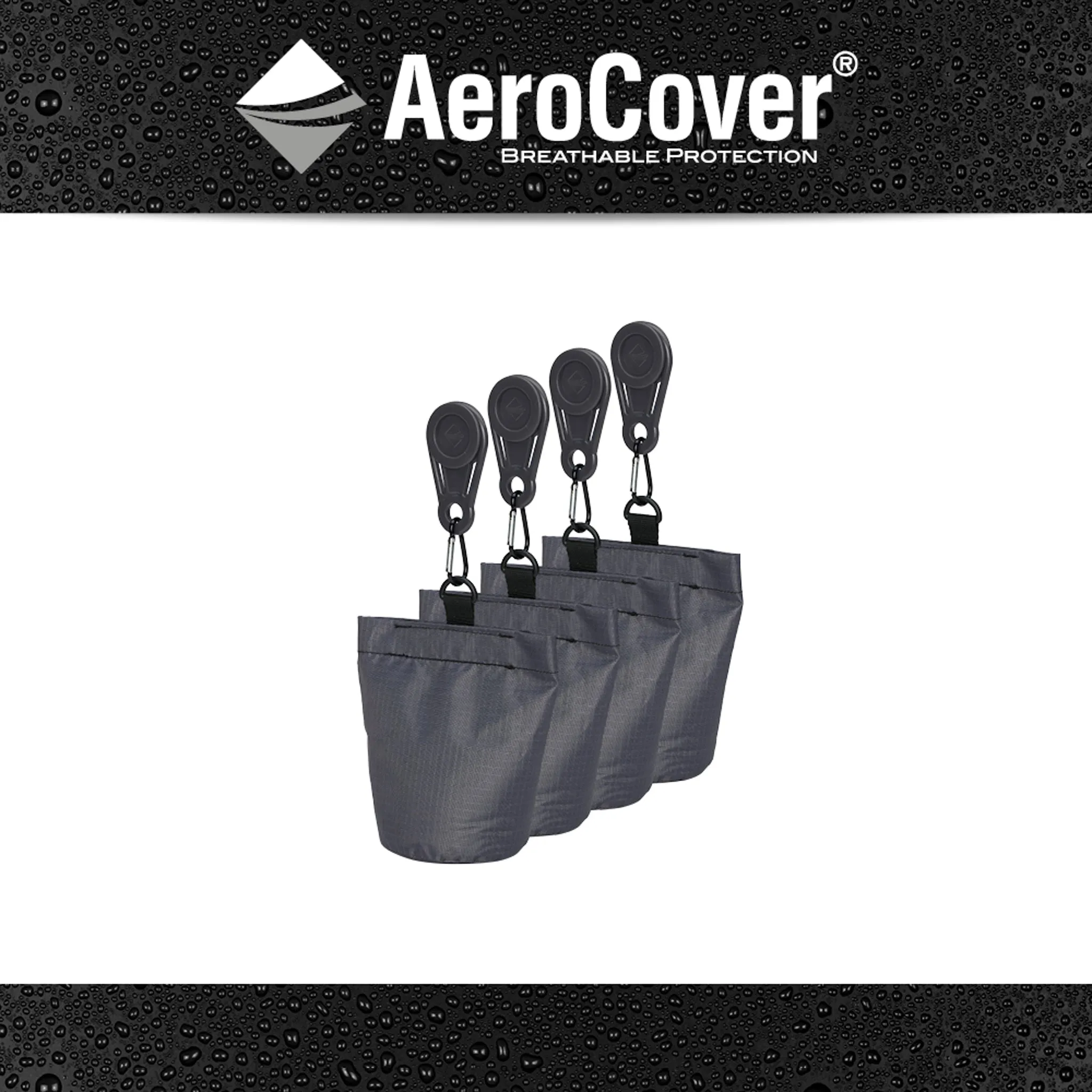 AeroCover - Sandbag set (4pcs) 12x4x20cm high