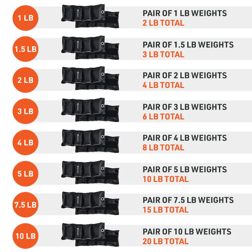 BodySport® Wrist and Ankle Cuff Weights, Universal Fit, Single Pack