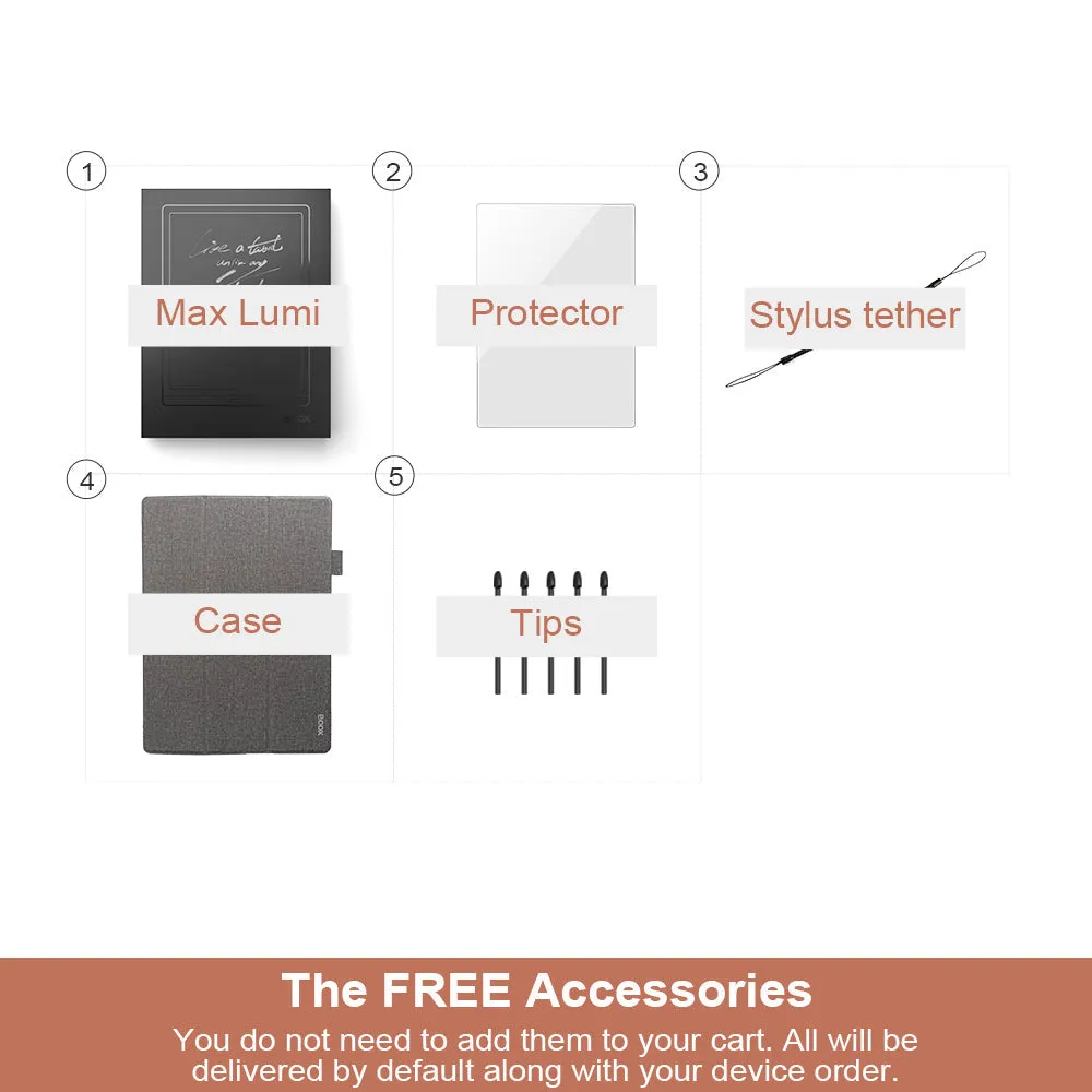 BOOX Max Lumi Set With Free Accessories
