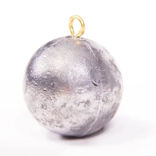 Bullet Weights Cannon Ball Sinkers Size 16 oz. 5/bx, Multi, (CB1600)