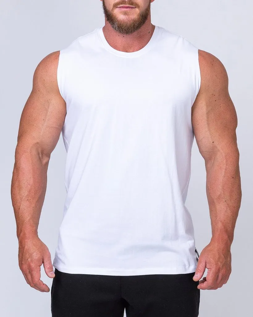 Classic Muscle Tank - White