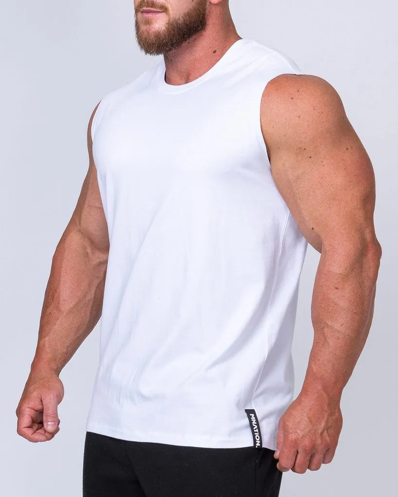 Classic Muscle Tank - White