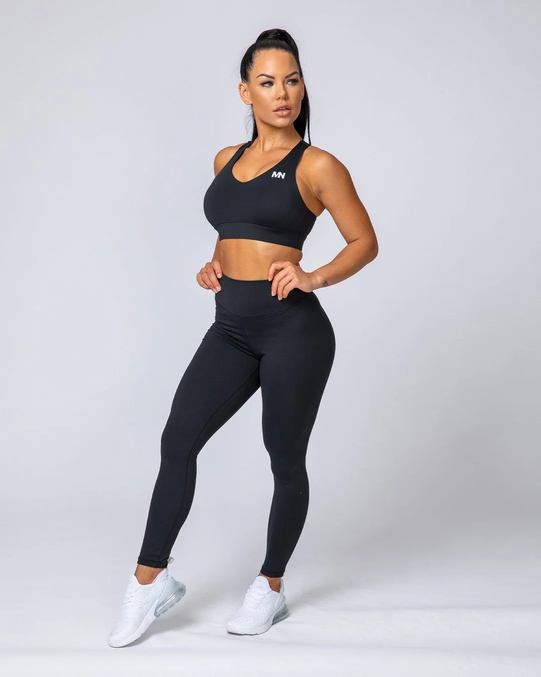 Comfort Bra - Black with White