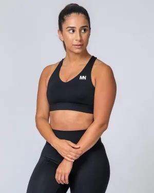 Comfort Bra - Black with White