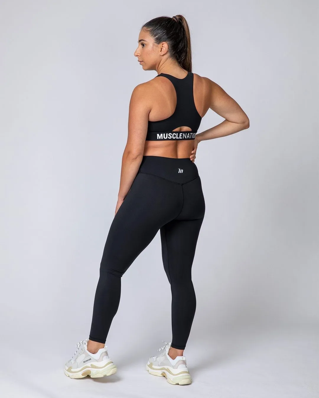 Comfort Bra - Black with White