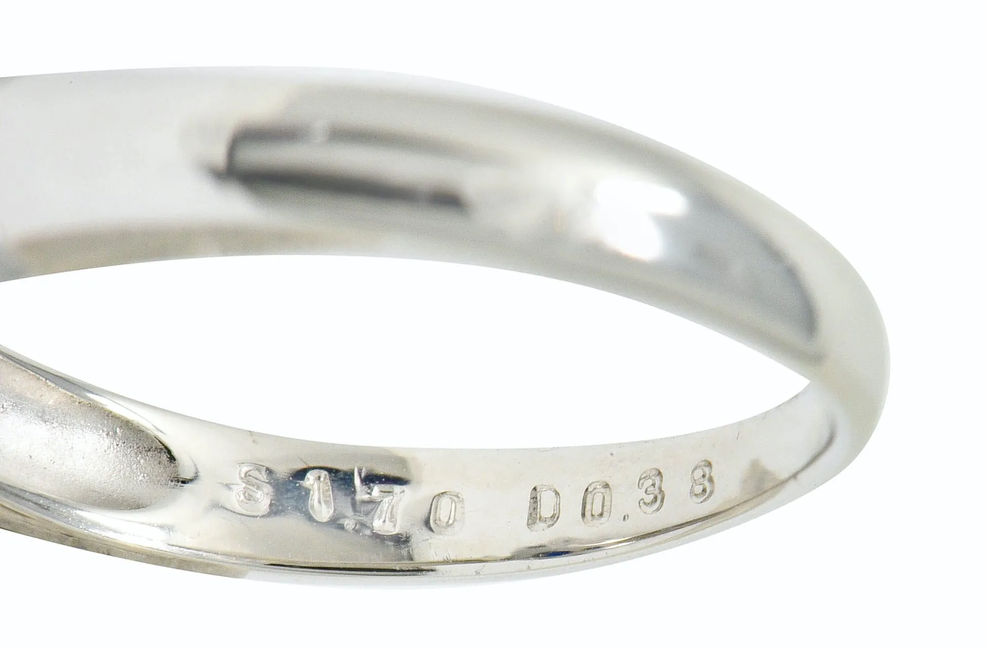 Contemporary 2.08 CTW Sapphire Diamond Platinum Three Stone Ring
