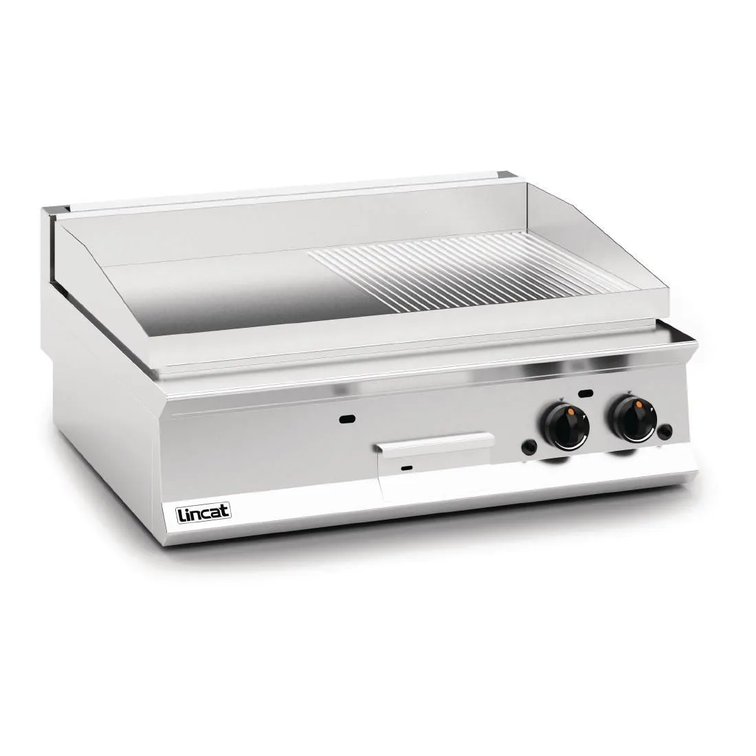 DM547 Lincat Opus 800 Half Ribbed Natural/LPG Griddle OG8202/R