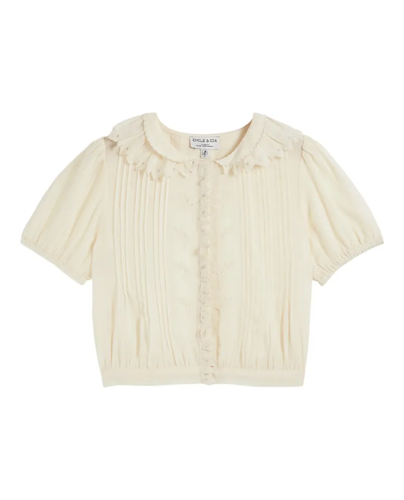 Emile & Ida Bailey Ecru Vintage Blouse