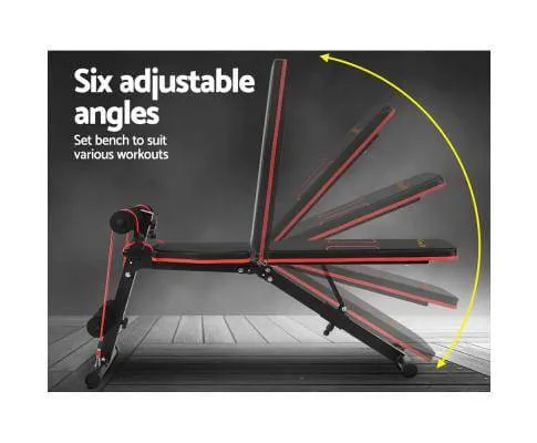 Everfit Weight Bench Adjustable FID Bench Press Home Gym 150kg Capacity