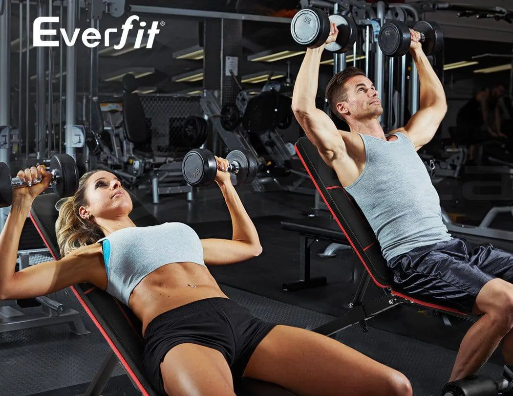 Everfit Weight Bench Adjustable FID Bench Press Home Gym 150kg Capacity