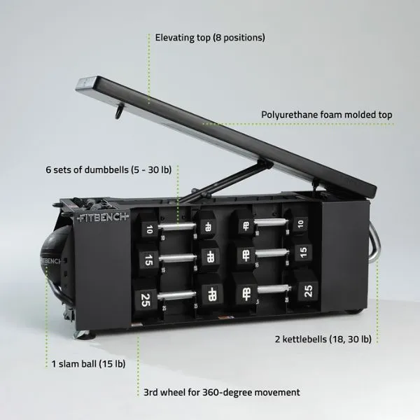 FitBench One - All In One Bench With Weights and Storage