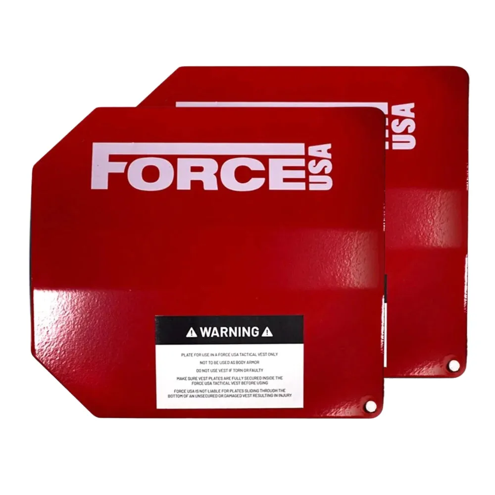 Force USA 4kg Curved Weight Vest Plates (Pair of 2kg)