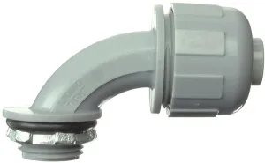 Halex 27691 Quick-Set Connector, 1/2 in Compression, 2.37 in L, PVC, Gray :BAG 1: QUANTITY: 1