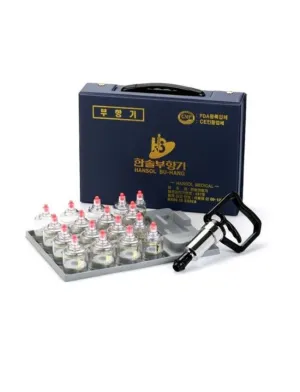 Hansol Cupping Therapy Equipment Set with Pumping Handle