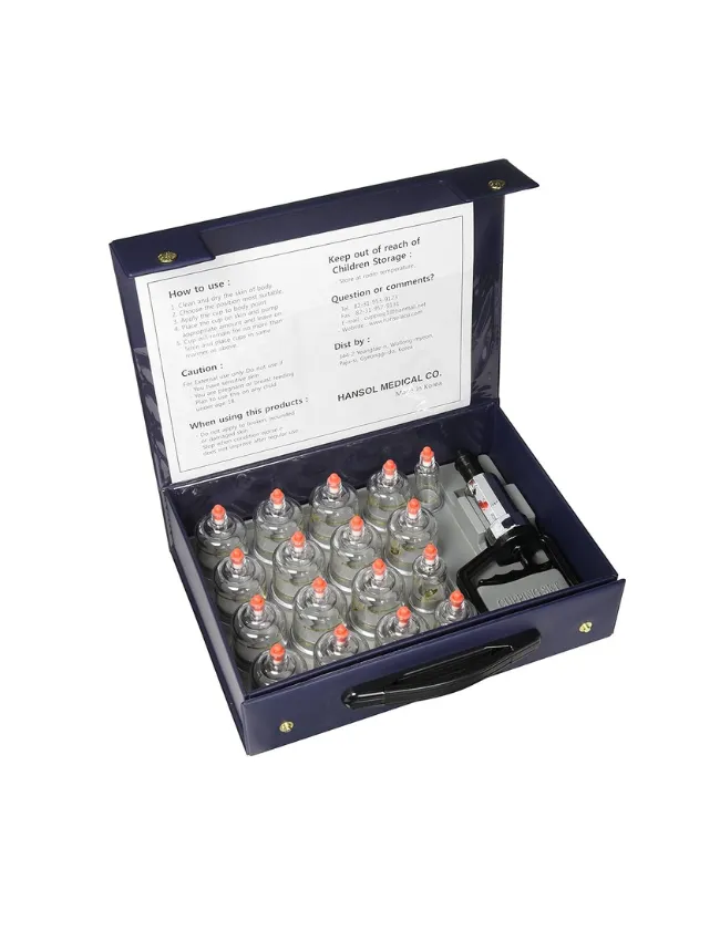 Hansol Cupping Therapy Equipment Set with Pumping Handle