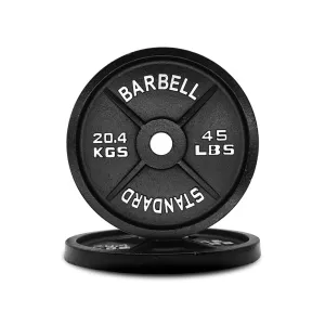IFAST Olympic Cast Iron Weight Plates 45lbs*2