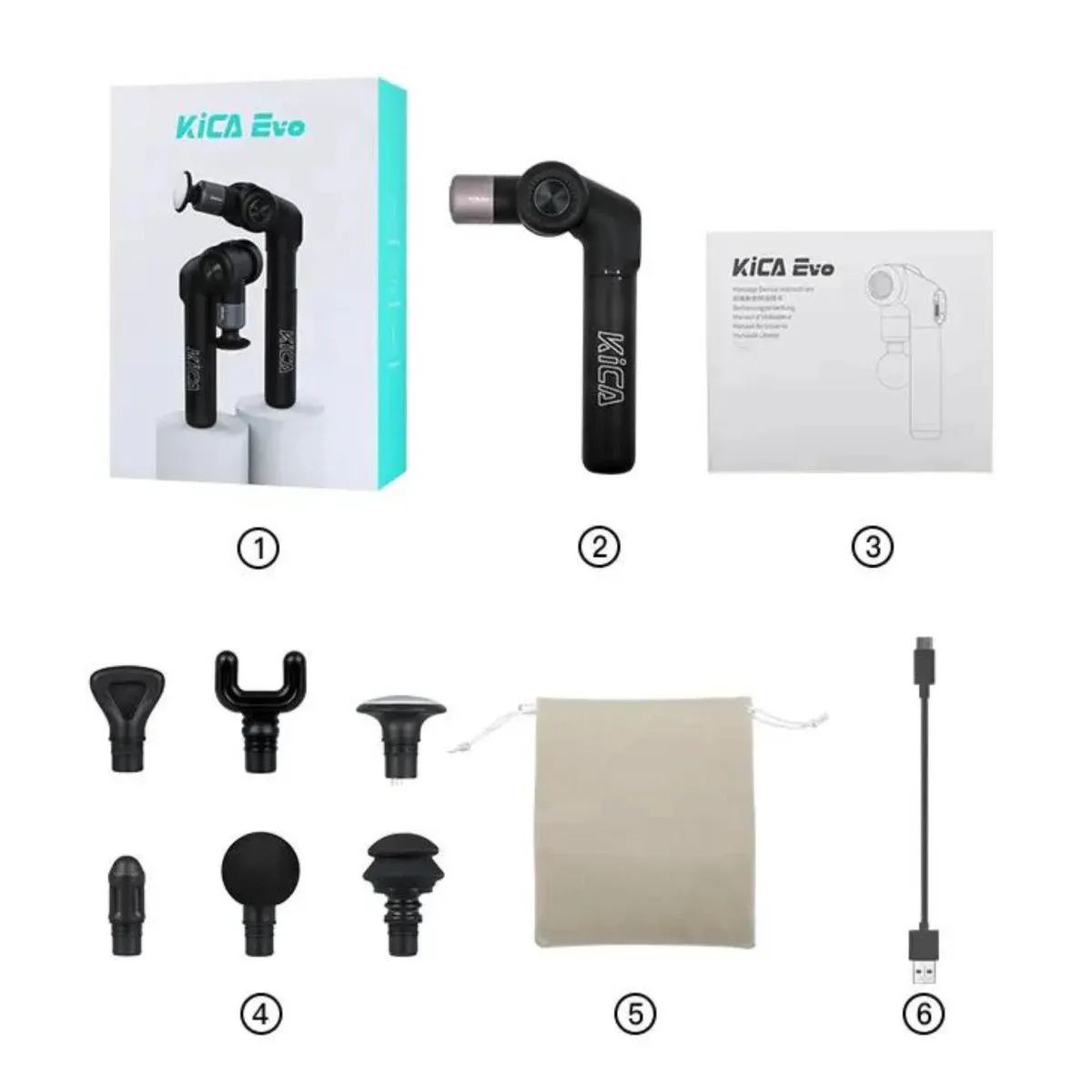 KiCA Evo Portable Deep Tissue Massage Gun