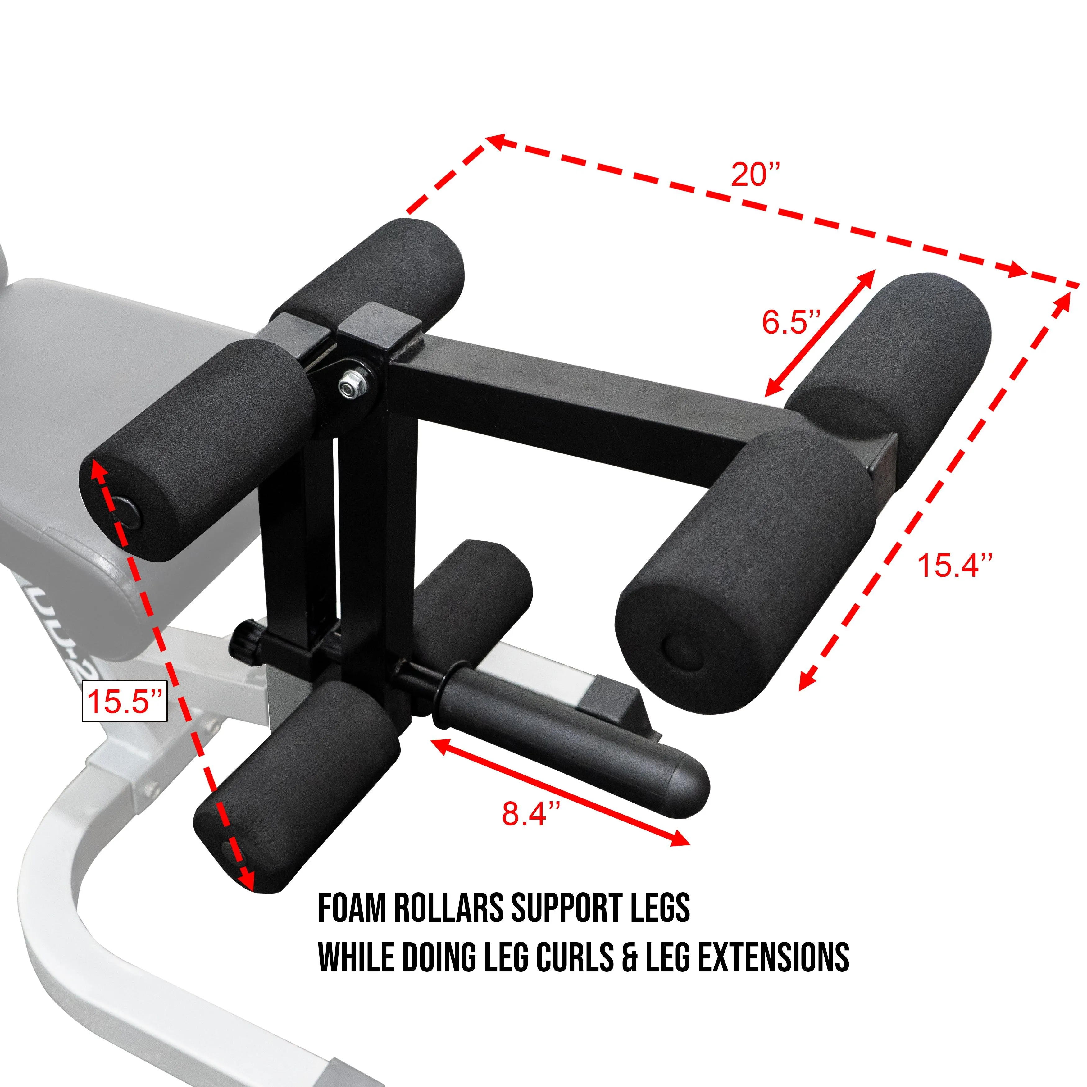 Leg Curl / Extension Attachment for Weight Benches
