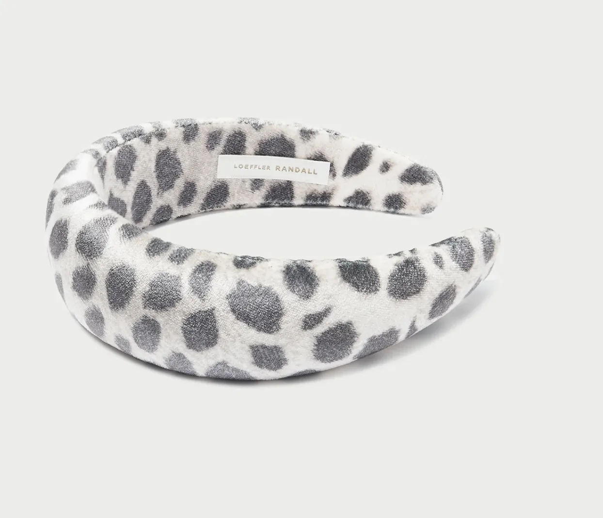Loeffler Randall Bellamy Oversized Headband in Leopard