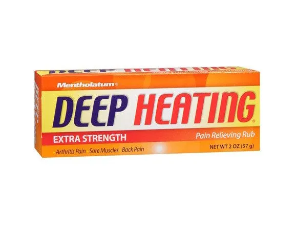 Mentholatum Deep Heating Pain Relief Muscle Rub, 2 oz