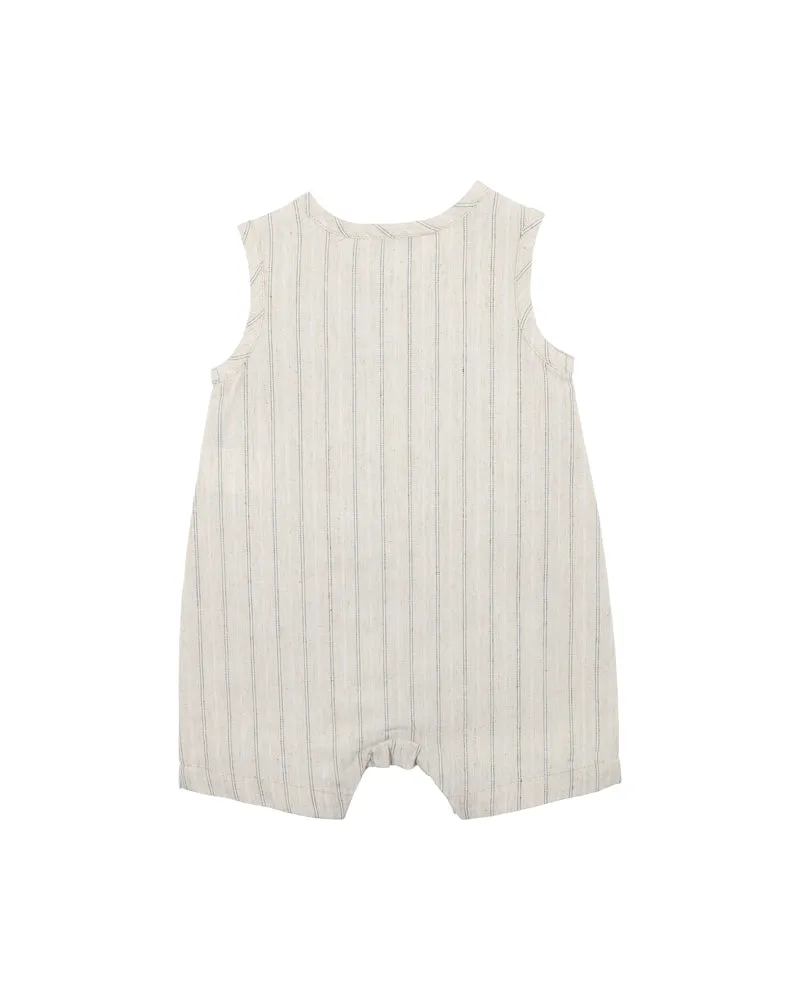Milo Linen Stripe Romper