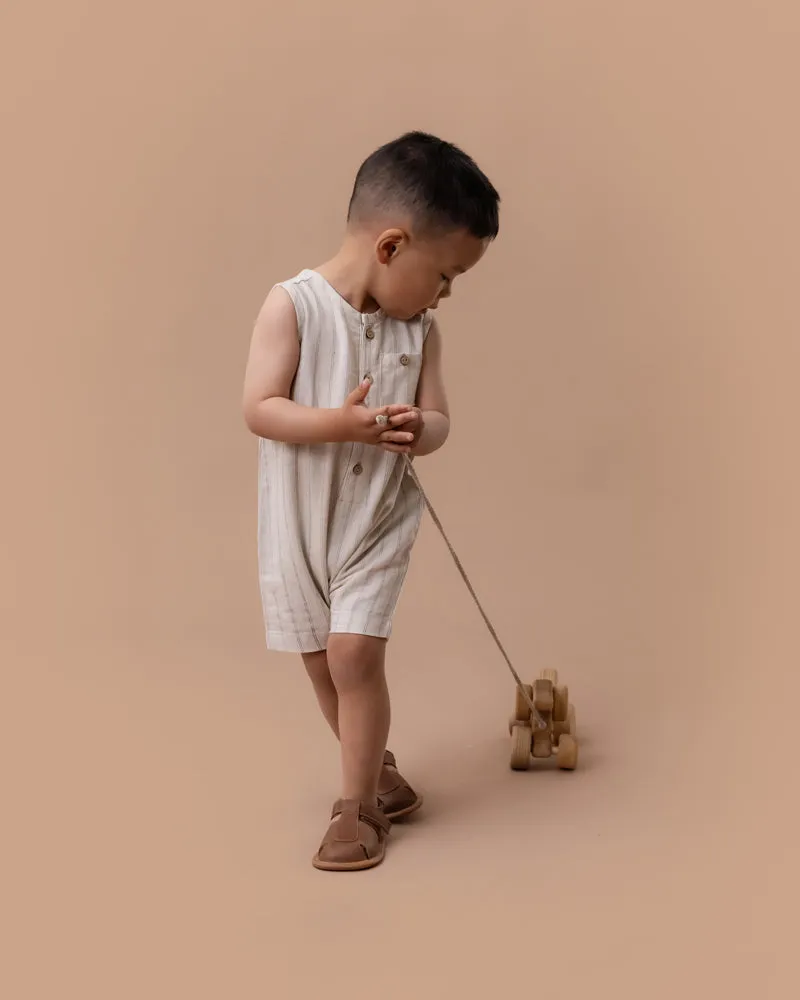 Milo Linen Stripe Romper
