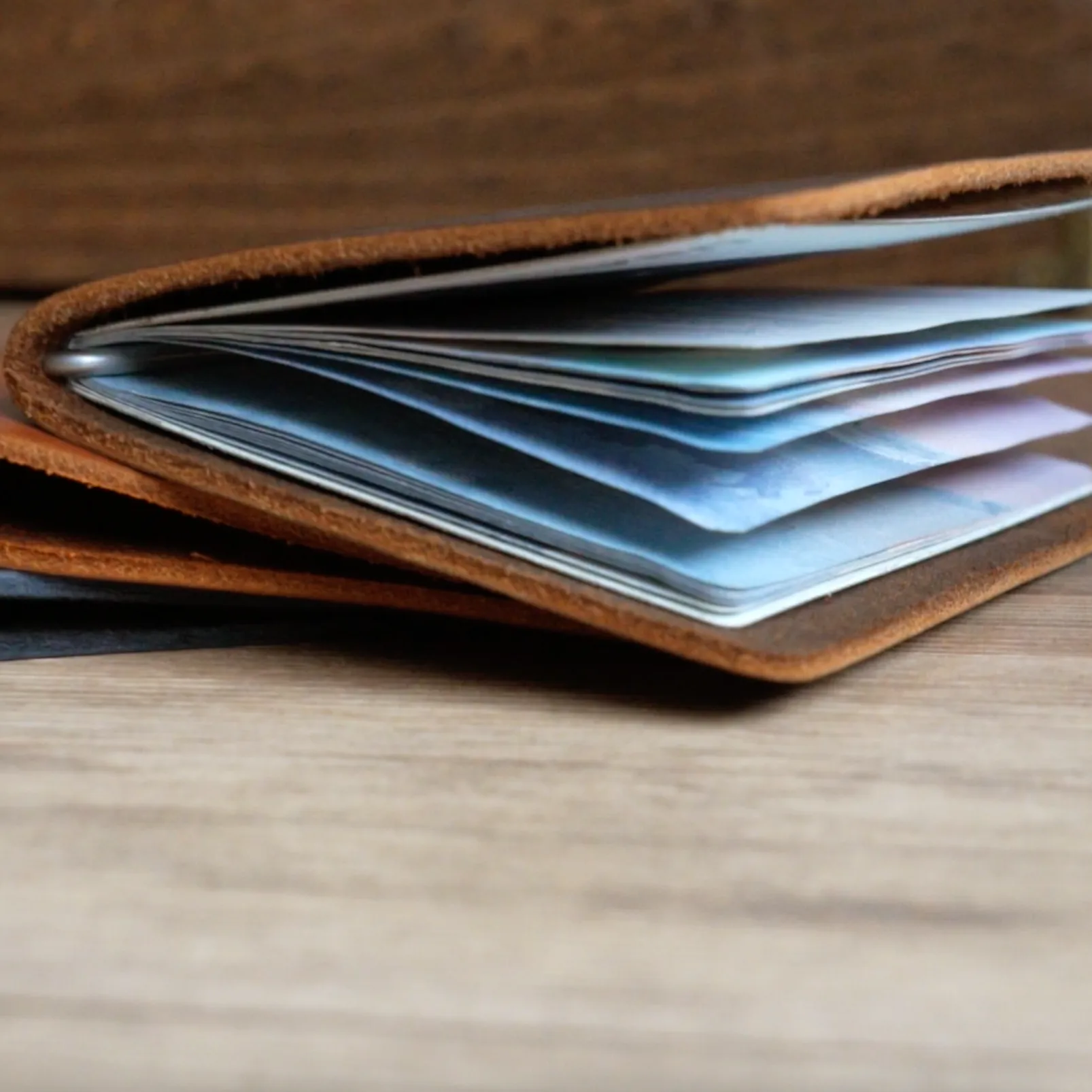 Passport Cut - Refillable Leather Cover