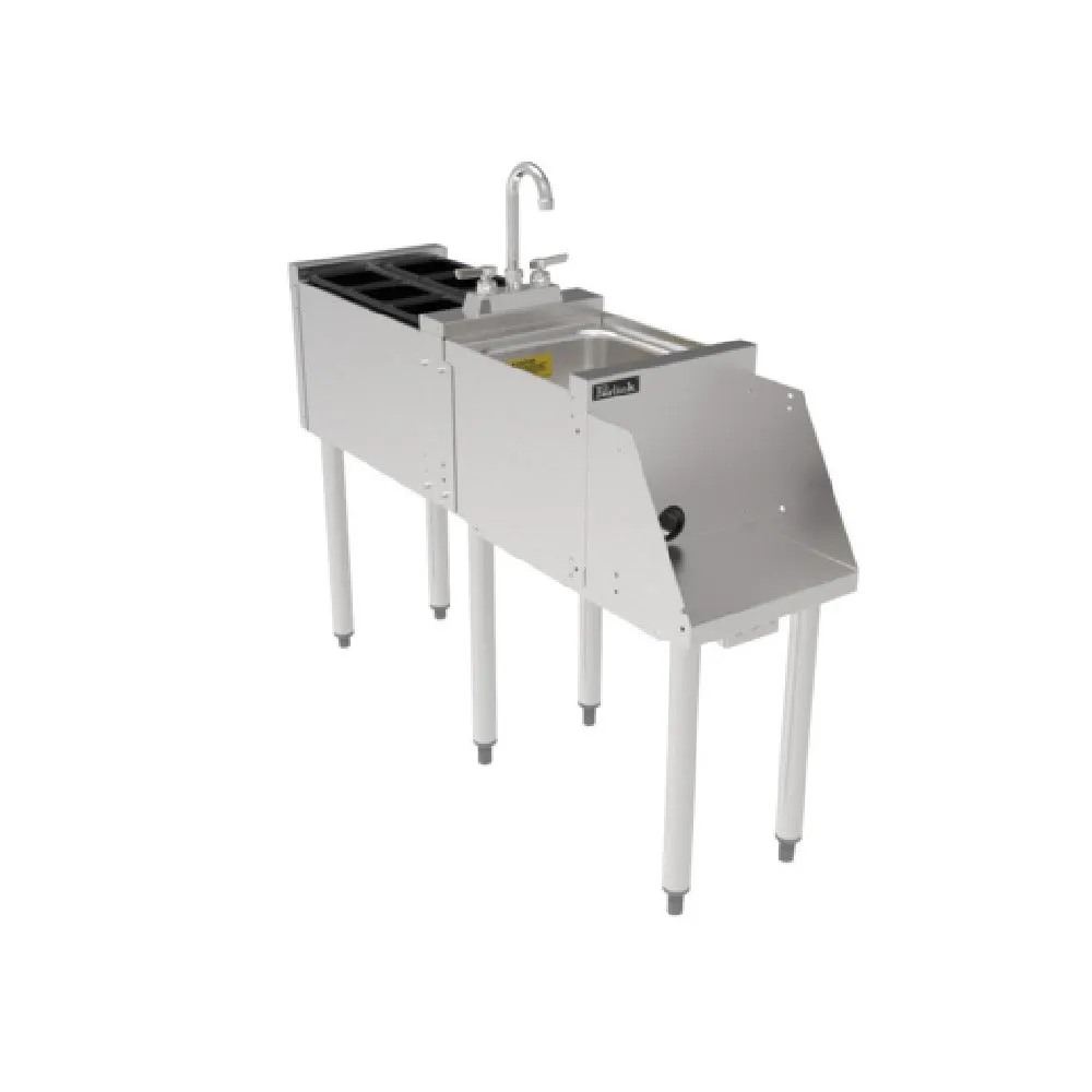 Perlick TSS12BS TSS Series Underbar Blender Station With 18 Gauge Stainless Steel Dump Sink