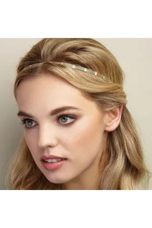QueenMee Accessories Gold Chain Headband