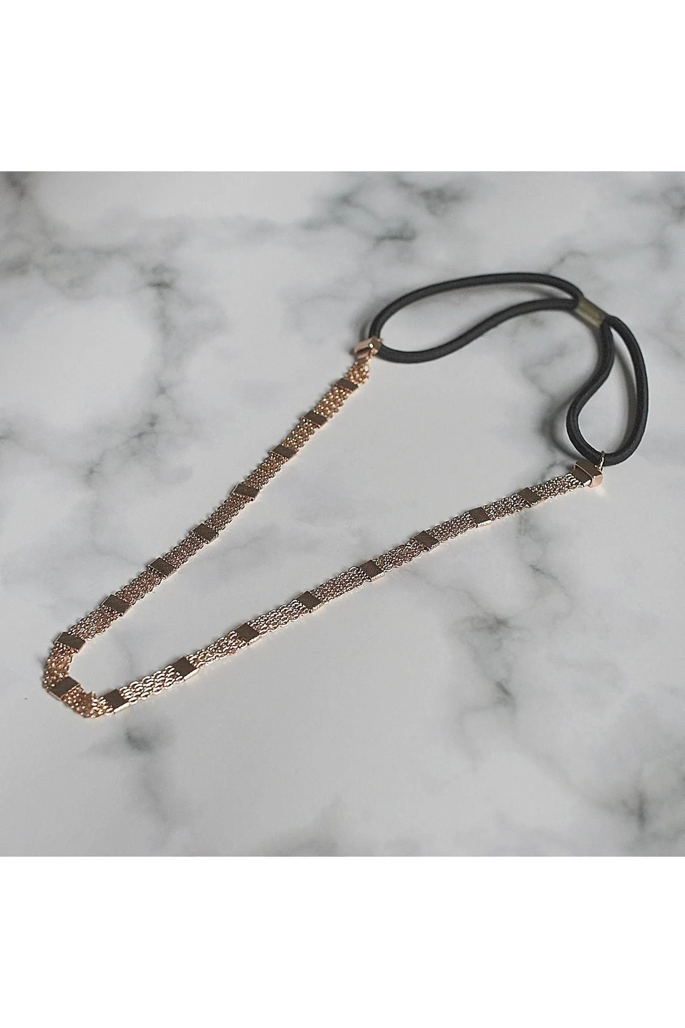 QueenMee Accessories Gold Chain Headband