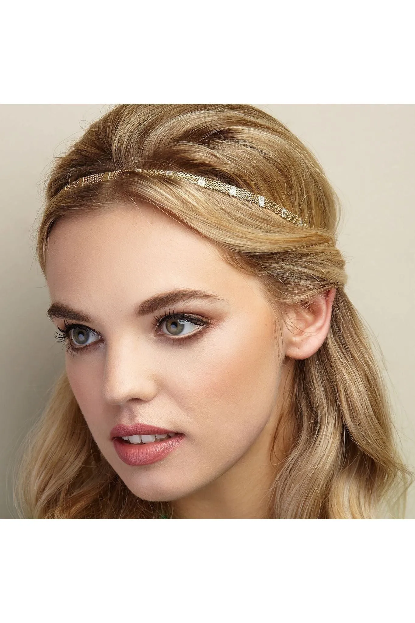 QueenMee Accessories Gold Chain Headband