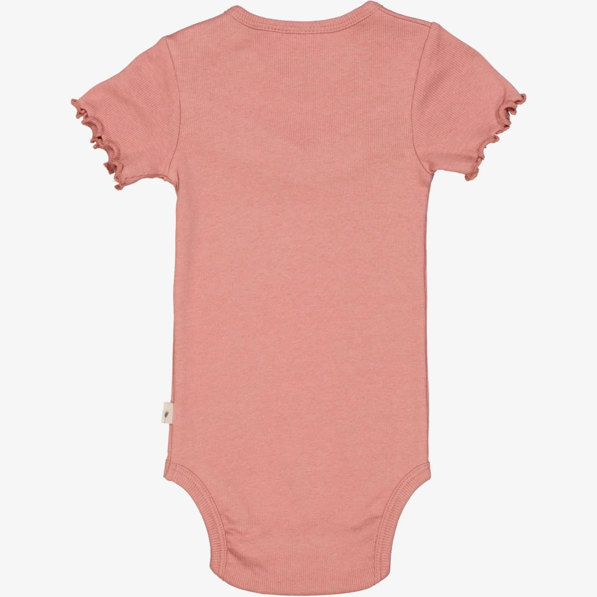 Rib Body Ruffle SS - old rose