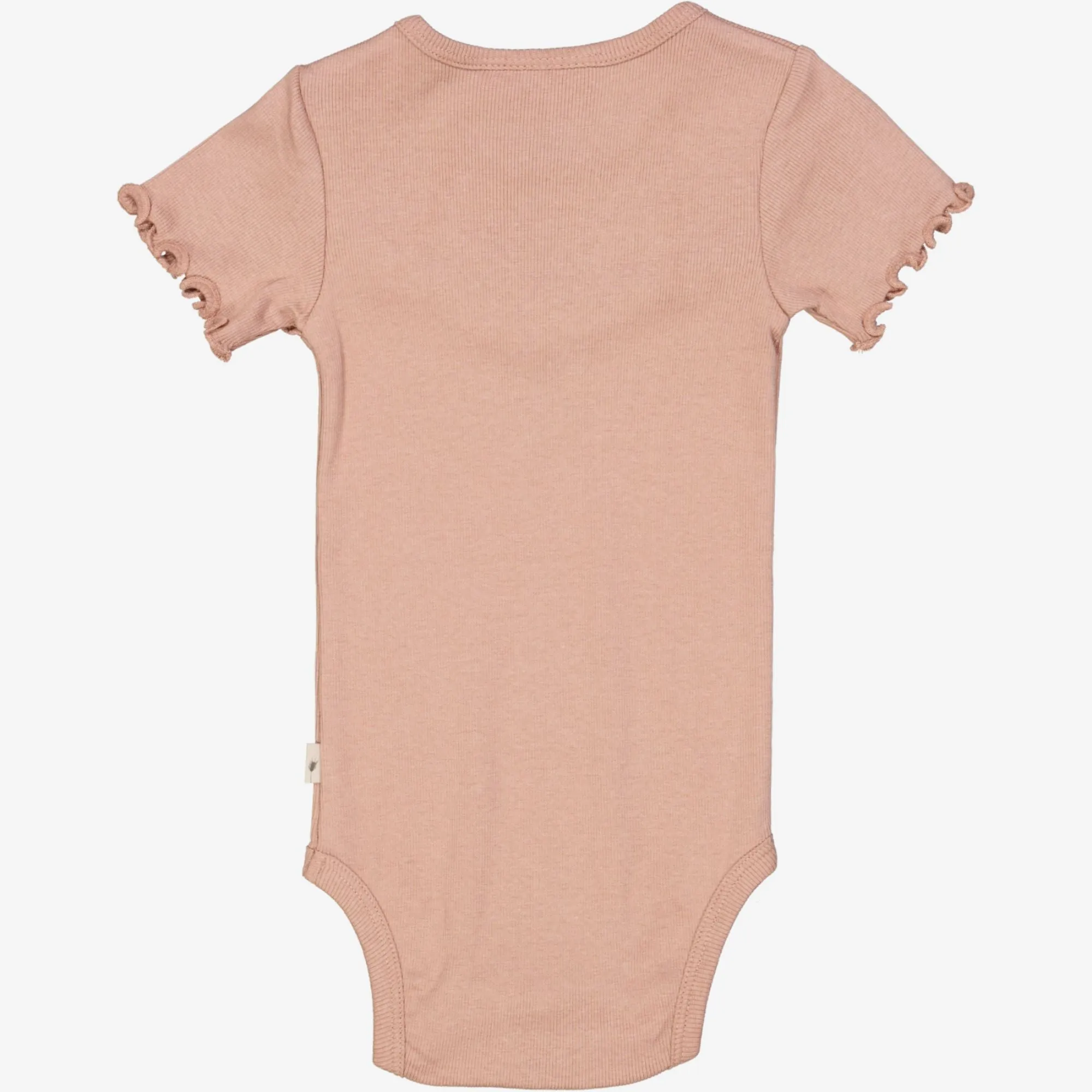 Rib Body Ruffle SS - rose dawn