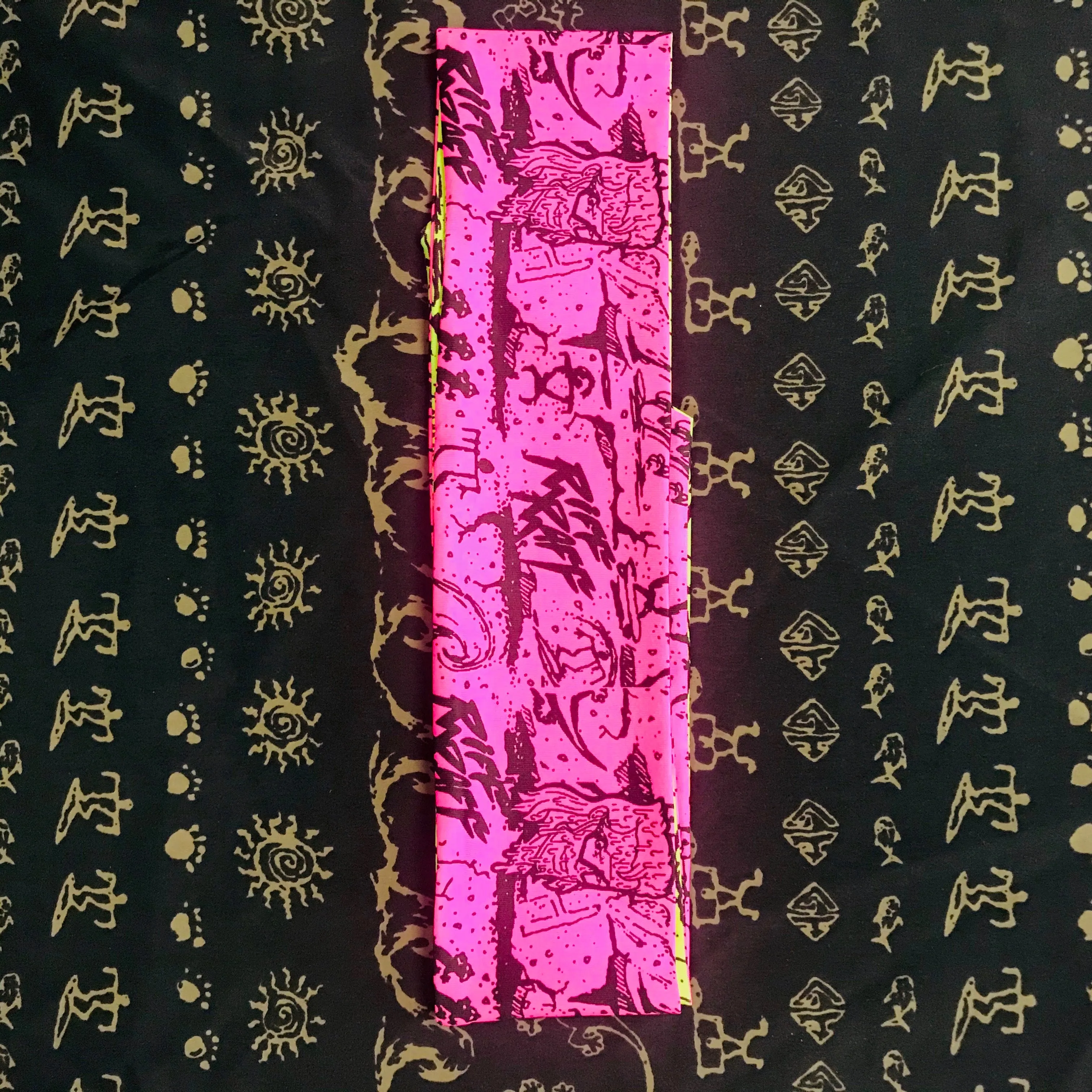 RiFF RaFF x Gecko Reversible Headband Neon Pink and Green