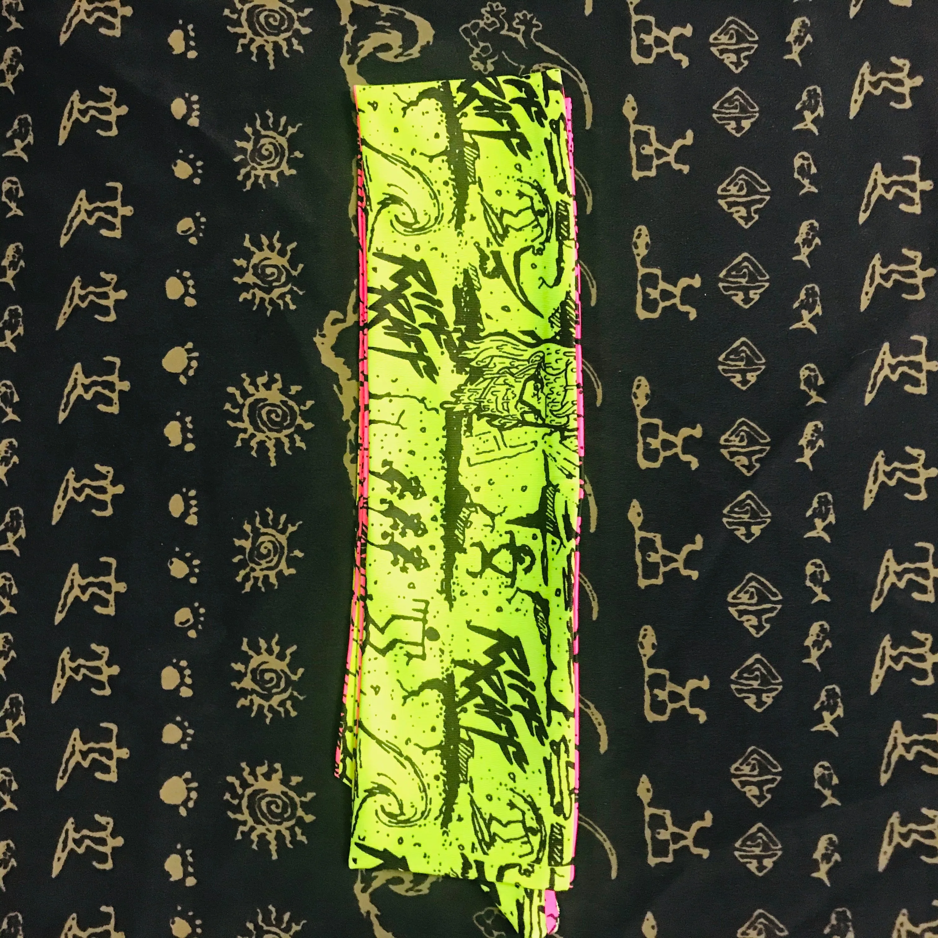 RiFF RaFF x Gecko Reversible Headband Neon Pink and Green