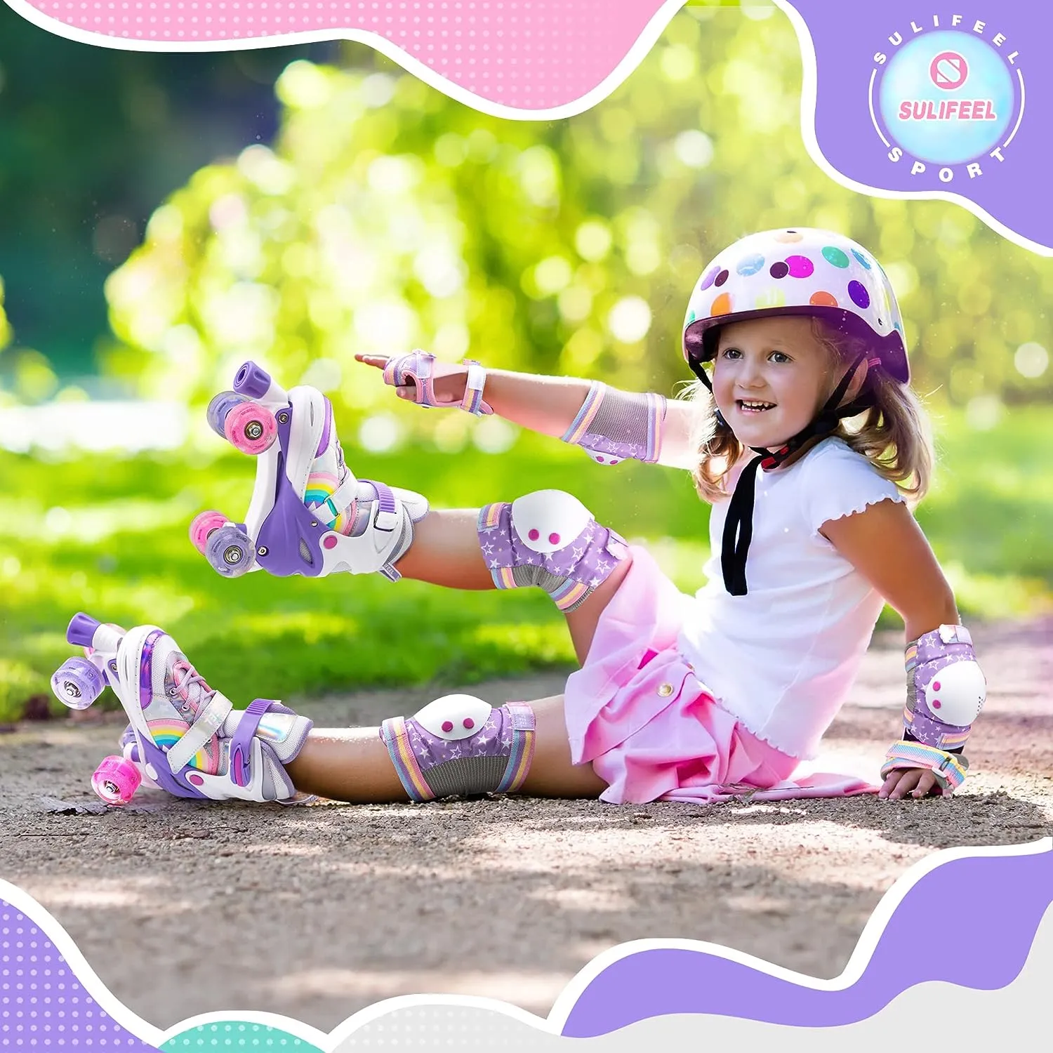 Roller Skates Patins  roulettes Rglable Roues LED spciales, Rollers pour Enfants et Adultes