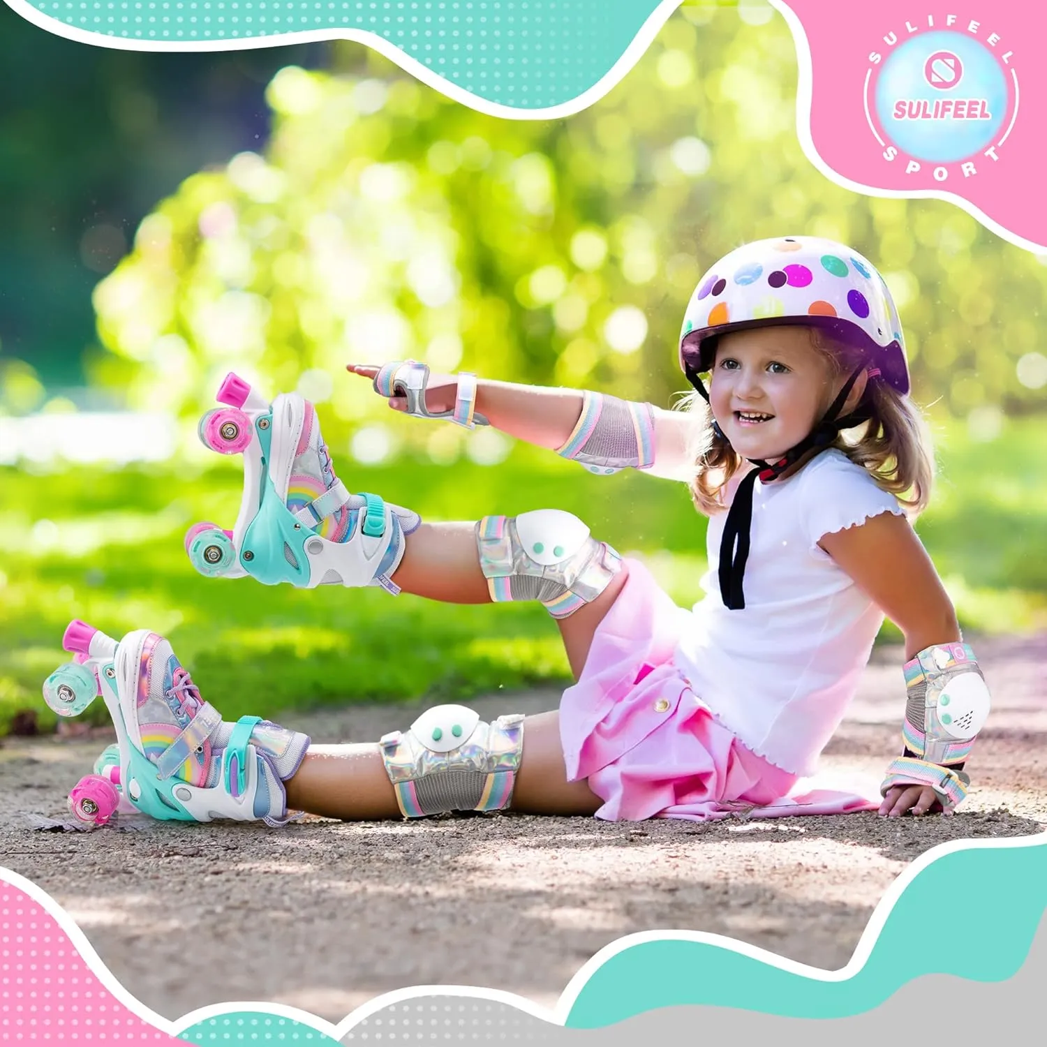 Roller Skates Patins  roulettes Rglable Roues LED spciales, Rollers pour Enfants et Adultes