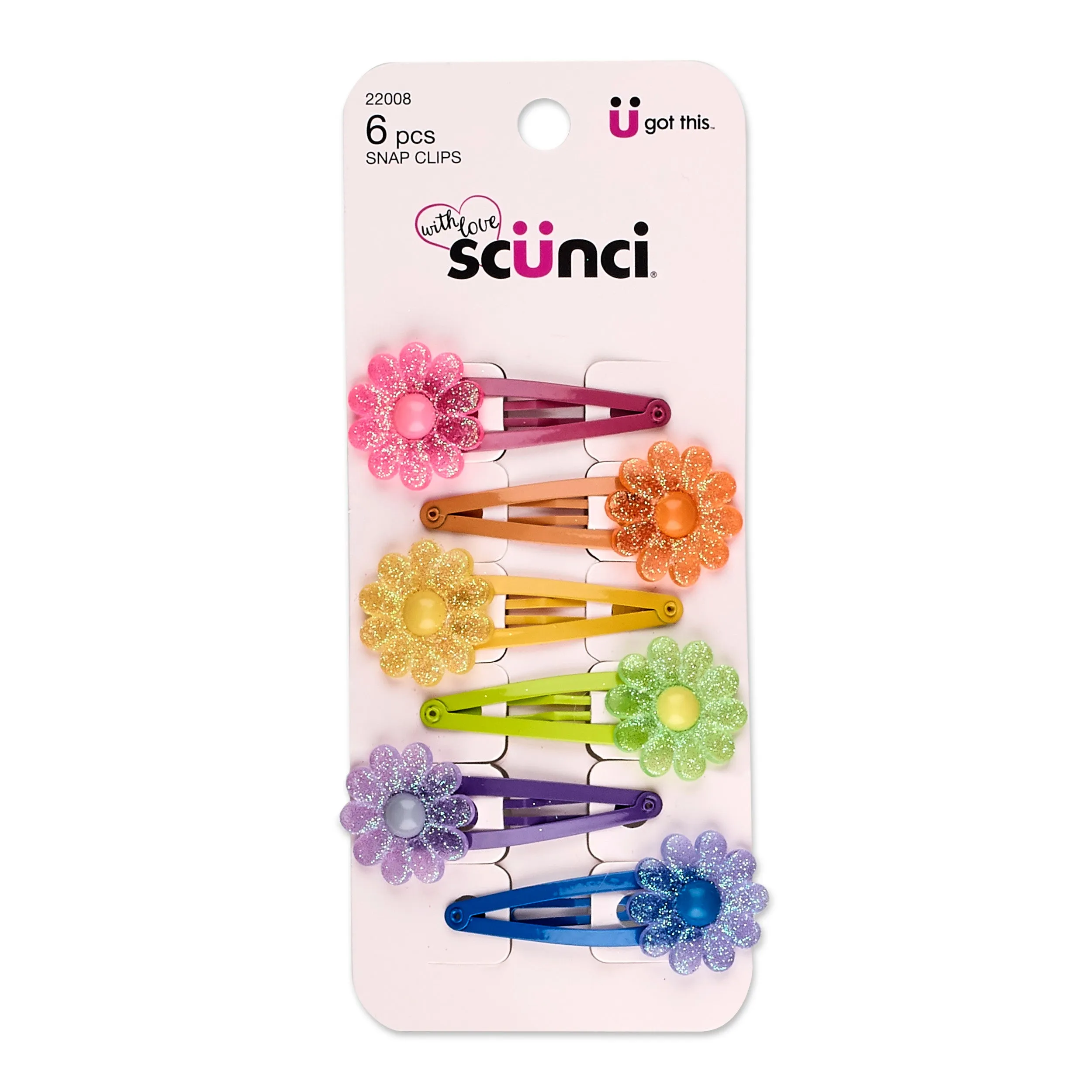 Scünci Girl Flower Clippies Assorted Colors