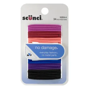 Scünci No Damage Small Hair Elastics Bright Colors