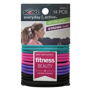 Scünci No-Slip Grip Evolution Jelly Ponytailers