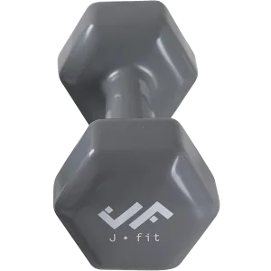 Single Vinyl Dumbbell - Dark Gray 15 lb