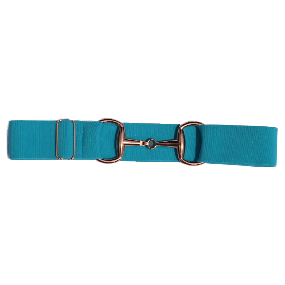 Snaffle Comfort Fit Belt - Turquoise