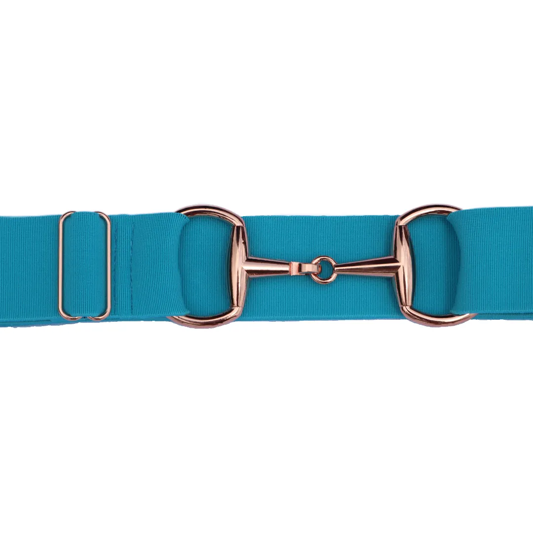 Snaffle Comfort Fit Belt - Turquoise