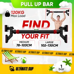 UltimateSup, Wall Mounted Pull Up Bars, 73-135 cm
