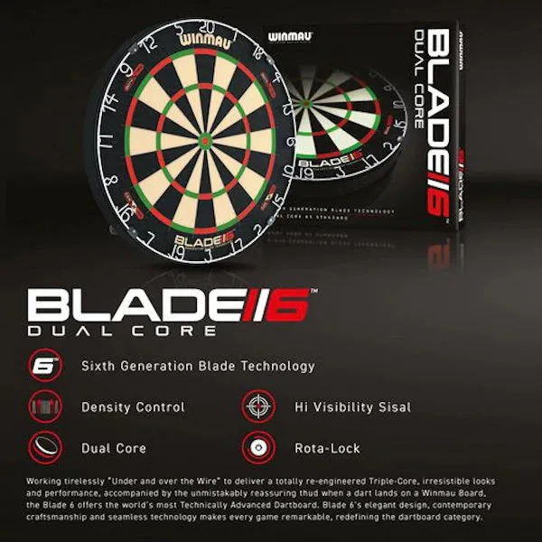 Winmau Blade 6 Dual Core Dartboard