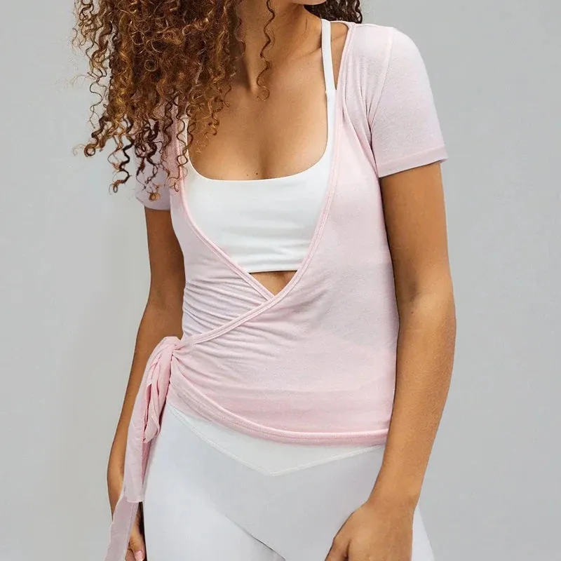 Wrap Around Tie Up Top And Pants Set
